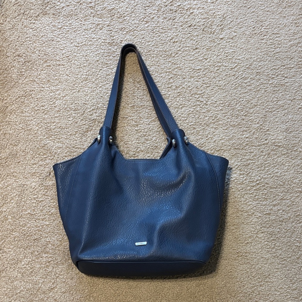 Elegant Blue Chaps shoulder Bag